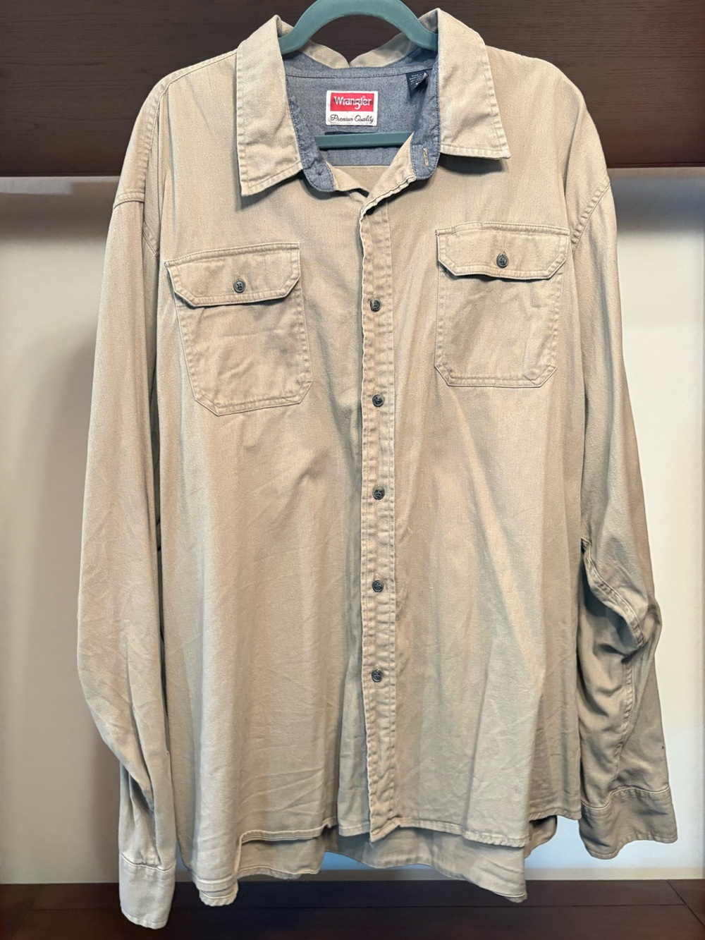 Wrangler Beige Work Shirt